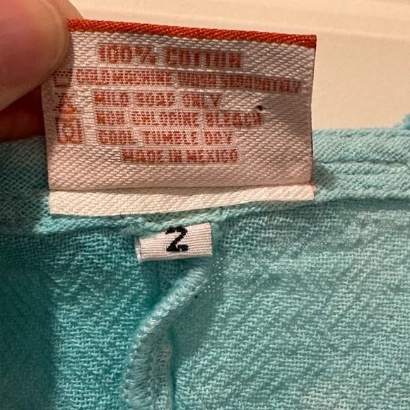 NWT Oh My Gauze! M (Size 2) Blue Tie Dye Suzi Washed Cotton Tunic - Picture 3 of 8